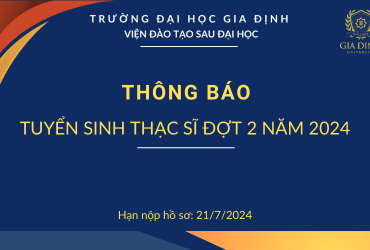 THÔNG BÁO TUYỂN SINH TRÌNH ĐỘ THẠC SĨ ĐỢT 2 NĂM 2024